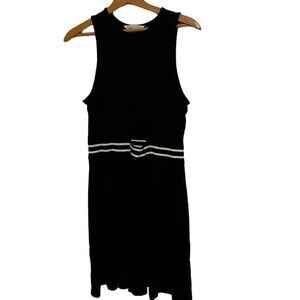 American Eagle Outfitters black sleeveless dress keyhole cutout M